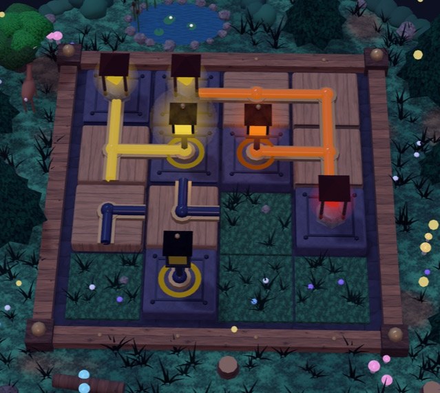 Level 6: Rot und Gelb mischen sich zu Orange